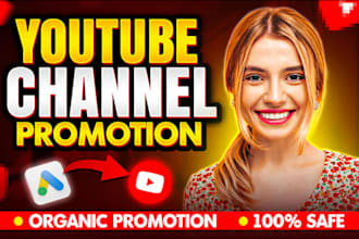 do organic youtube channel promotion, video growth, channel growth, and shoutout