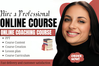 create online course content course curriculum lesson plan course creation ppt