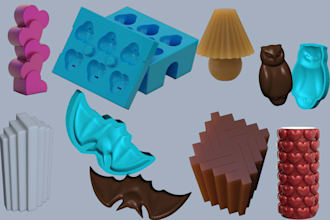 design silicone mold injection mold chocolate plastic mold candy for 3d printing