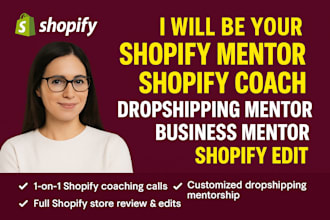 be shopify mentor shopify coach dropshipping mentor business mentor shopify edit