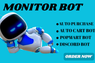 program fast auto purchase bot,  popmart bot, auto buying bot, monitor bot
