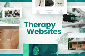 design therapy, mental health, wellness, counseling, medical, healthcare website