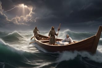 illustrate bible theme christian children story book illustration kids story