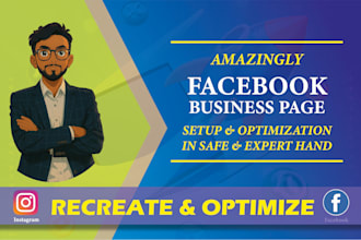 professionally recreate and set up your facebook page