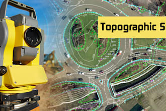 do land survey, topographic survey, canadian stamp and seal for approval