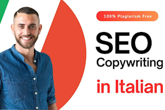 be your SEO copywriter in italian for blog articles
