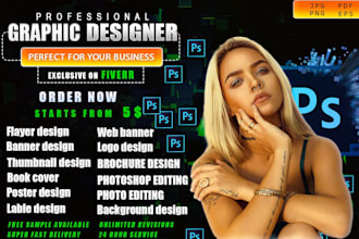 be your graphic designer for adobe photoshop work