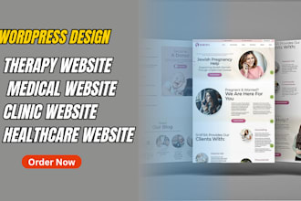 design a responsive therapy, medical, clinic, healthcare website