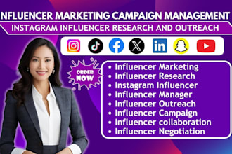 be your influencer manager find instagram influencer research outreach campaign
