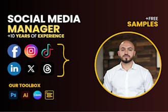manage your social media with engaging content and growth strategies