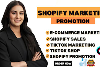 boost shopify sales, shopify ecommerce dropshipping marketing, tiktok shop ads