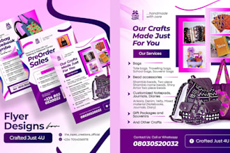 design professional business, event, or promotional flyers