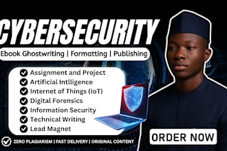 write ebook on cybersecurity, ai, machine learning, generative ai, PDF course