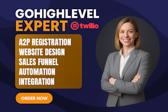 gohighlevel website twilio a2p 10dlc ghl sales funnel automation chatbot ai