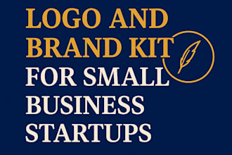 logo and brand kit for small business startups