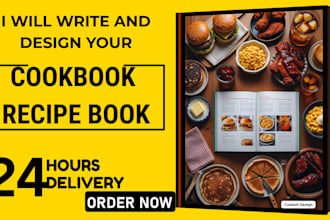 do cookbook design writer ebook formatting recipe book creation meal planner
