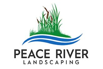 design high quality peace river landscaping logo