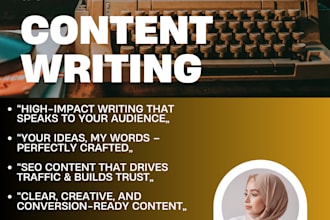 be your professional SEO website content writer