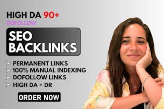 provide 90 HQ da90 dofollow backlinks for white hat SEO