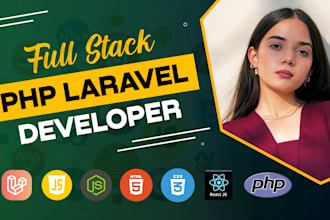be your full stack PHP laravel developer for CRM and website development