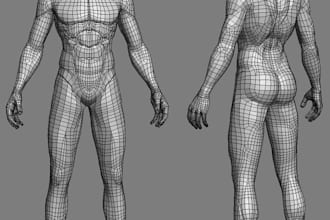 create 3d rigging, uv mapping, 3d texturing for your second life avatar