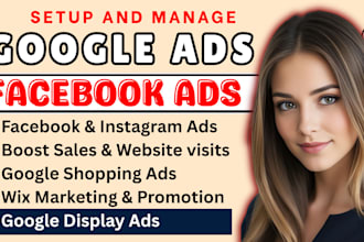 setup facebook and google ads, gmb ranking, meta ads manager for your website
