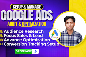 audit optimize and manage google ads adwords search ads ppc campaign