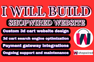 build shopwired 3dcart shift4shop drupal ecwid strikingly store website design