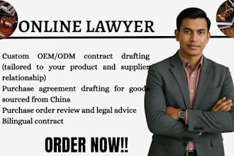 draft chinese law contract purchase order agreement contract review nnn odm oem