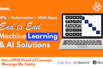 do machine learning, deep learning, python and trading bot projects