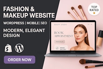 create stunning  fashion and makeup wordpress website