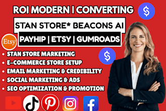 systeme io stan store ,beacons ai,payhip, gumroad, pensight,stan store marketing