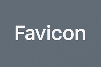 design a glittering favicon of your logo that will be awesome