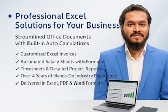 create customized excel invoices and payroll sheets for your business