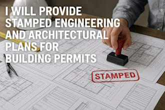 pe provide stamped engineering and architectural plans for building permits