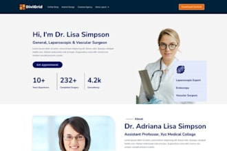 healthcare website, medical website, wordpress website doctor website