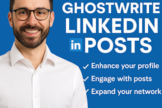 ghostwrite linkedin posts for you to grow a powerful personal brand