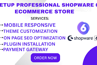 setup ecommerce shopware 6 online store design jtl shop shopware store SEO