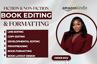 line edit and proofread your romance fiction novel developmental book editor