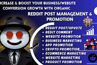 boost business website ai app ecommerce product link via reddit post management