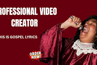 create a christian lyric video for your gospel song
