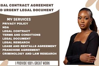 do legal research, contracts agreements nda terms and conditions, privacy policy