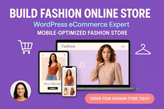 build online fashion store wordpress website