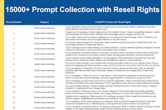 give you more than 15000 chatgpt prompts