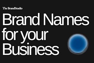 build strategic, vision driven names for your brand, business or products