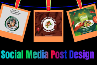 design mind blowing facebook cover photo and other social media post design