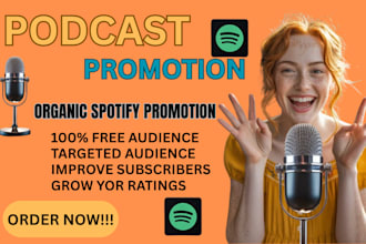 run your podcast SEO or music on spotify promotion apple podcasts prmotion