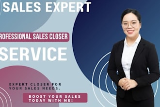 be sales closer salesperson lead generation sales expert