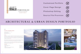 design professional portfolio for architecture and urban design