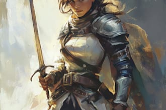 draw dnd character design